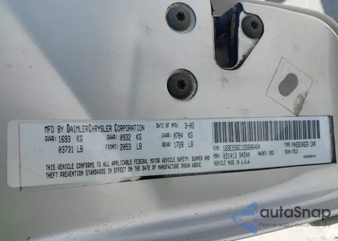 2002 Dodge Neon Sxt из США, поврежденный, VIN 1B3ES56C12D606404